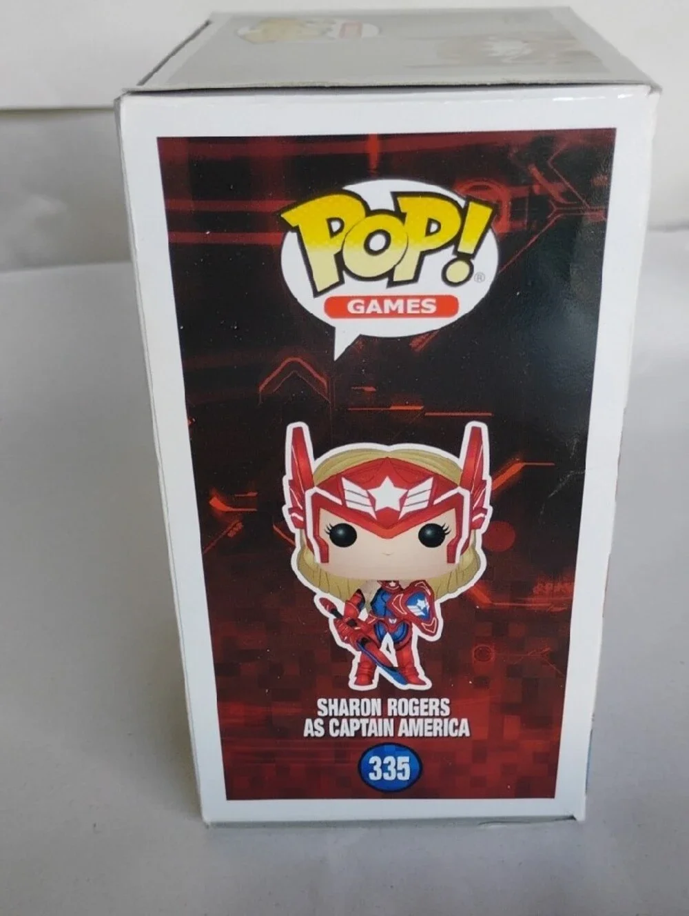 (A-1) Funko Games Marvel Future Fight 335 Sharon Rogers As Captain America Toy